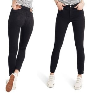 Madewell 9" High Riser Black Skinny Jeans 27